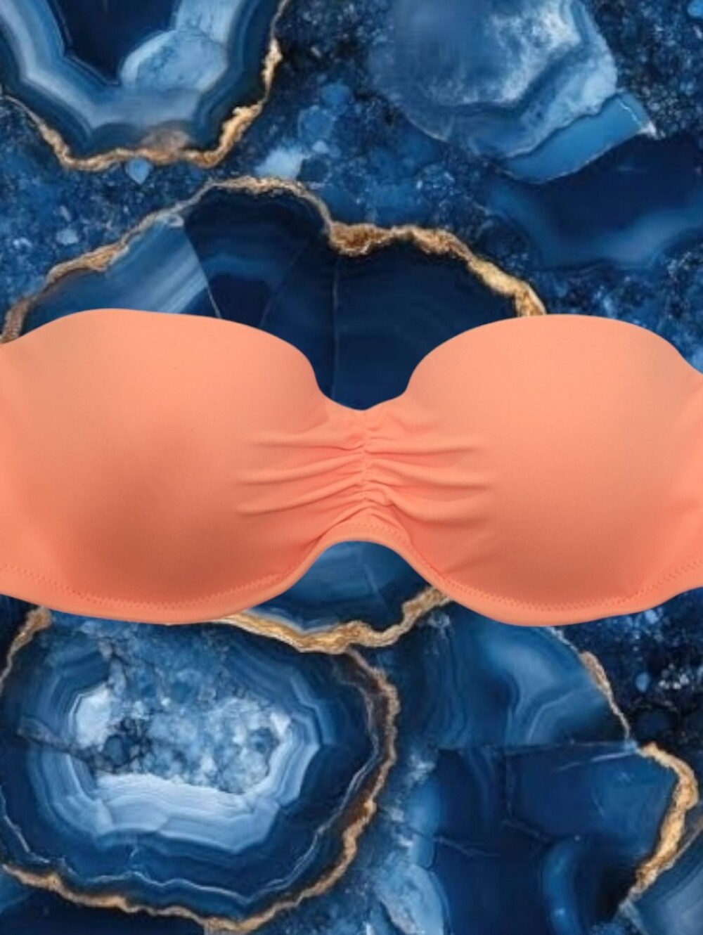 Victoria'a Secret Ladie's "Flirt" Strapless Colorblock Bandeau Bikini Top